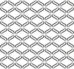 Seamless geometric pattern. Modern background with wavy lines.