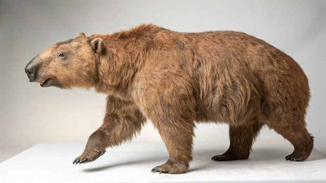 Diprotodon on studio background