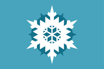 snowflake on white background