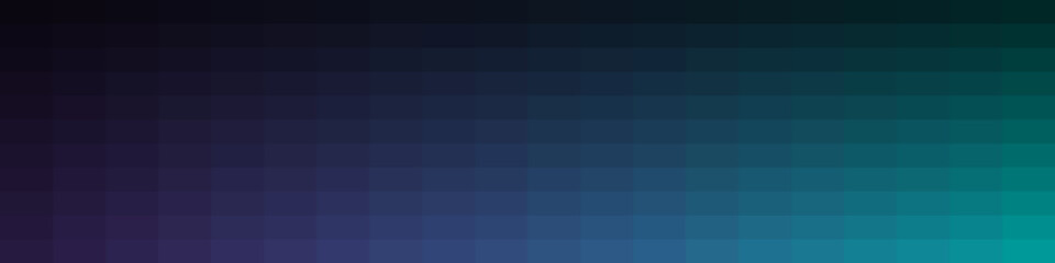 Black, purple and teal abstract banner with rectangular trendy geometric pattern and gradient shades
