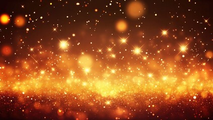 Obraz premium Golden glitter lights background