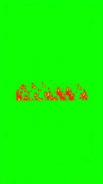 Flame Green Screen Video