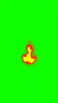 Fire Green Screen video