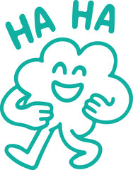 Vector logo design template and graphic elements for advertising, branding, posters and banners, funny cartoon illustrations with smiling character and mascot, abstracts stickers and line icons.