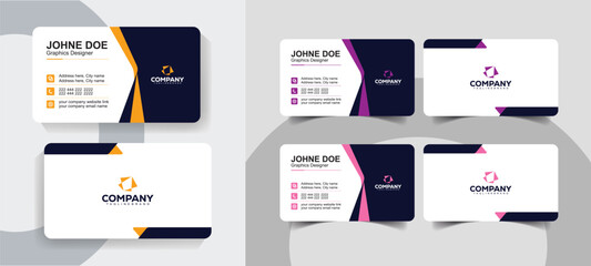  Minimal Corporate Identity Business Card Template . Creative and elegant business card template for professional use.