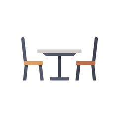 wooden table and chairs