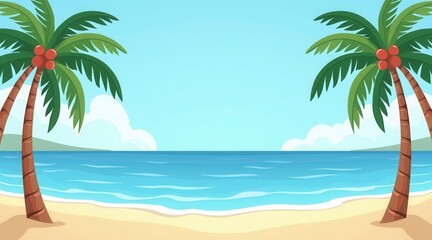 Tropical Beach Scene
