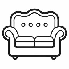 sofa isolated on white