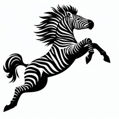 Zebra silhouette