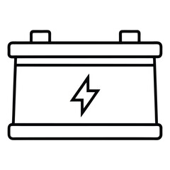 vector illustration of batary icon