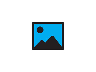Gallery icon or photo icon and illustration design vector design 