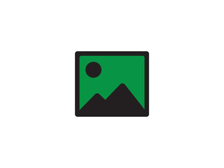 Gallery icon or photo icon and illustration design vector design 