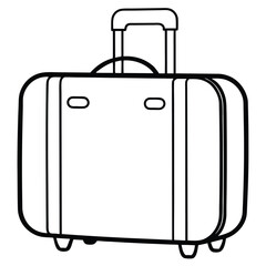 suitcase isolated on white