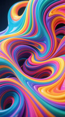 Vibrant 3D fluid art swirls with dynamic motion, rich color blending, and glossy texture in 4k resolution. Perfect for abstract design, digital wallpaper, web graphics, branding, and social media.


