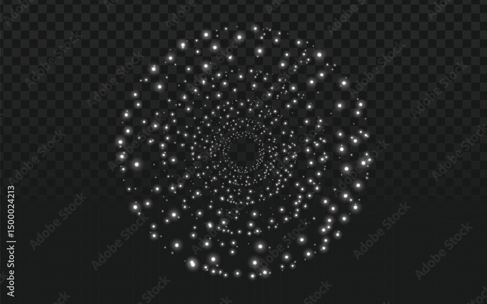 Poster abstract vector image of a quasicrystal diffraction pattern. perfect for scientific visualizations, 