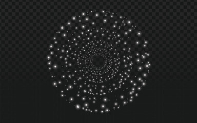 Abstract vector image of a quasicrystal diffraction pattern. Perfect for scientific visualizations, modern art, and complex background designs.