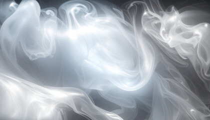 Obraz premium mercury clouds with metallic reflections. Grey cloudy background. Generated Image