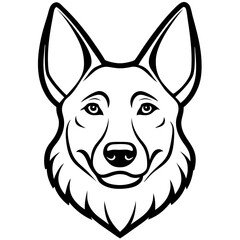 vector illustration of a dog