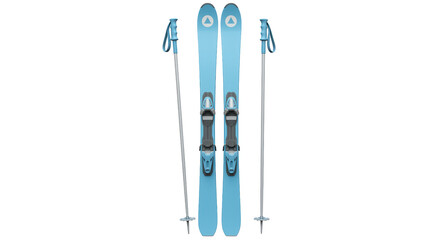 Isolated Skis and Poles