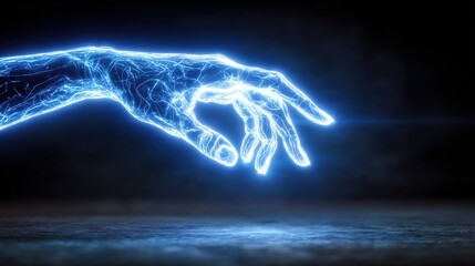 Futuristic Hand Reaching.