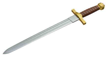 Isolated Medieval Sword