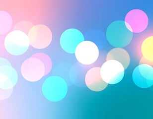 Pastel Bokeh Lights Background.