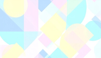 Pastel Geometric Abstract Background.