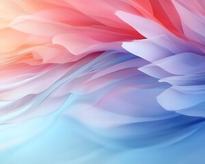 Abstract soft color flowing shapes