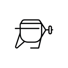 illustration of a watering can with a white background