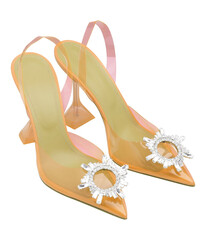Naklejka premium Image of a shoes for fashion on transparent background