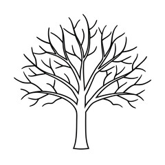vector tree silhouette