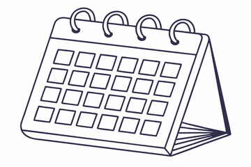 desktop calendar with a date
