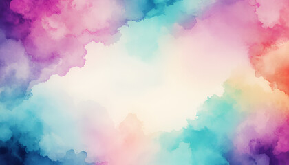 Fototapeta premium Abstract colorful watercolor background