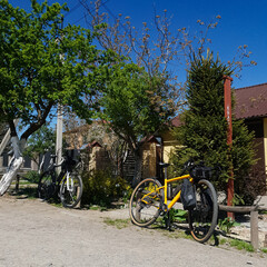 Fototapeta premium Cycling Adventure in the Countryside with a Road Bike