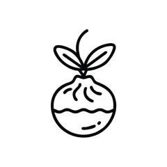 vector illustration of an apple
