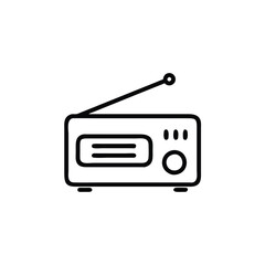 retro radio vector illustration