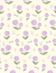 Artistic Handcrafted Floral Scroll Pattern Illustrations
