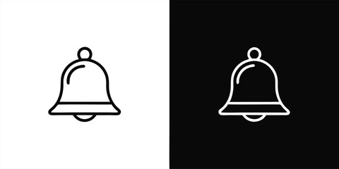 Icon vector illustration of a bell symbol for business safety and security