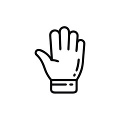 hand in a white glove