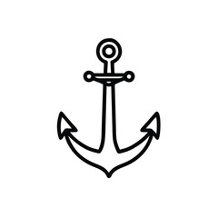 anchor on white background