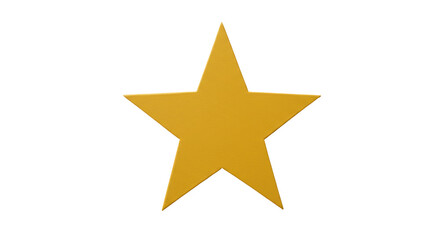 Isolated Golden Star