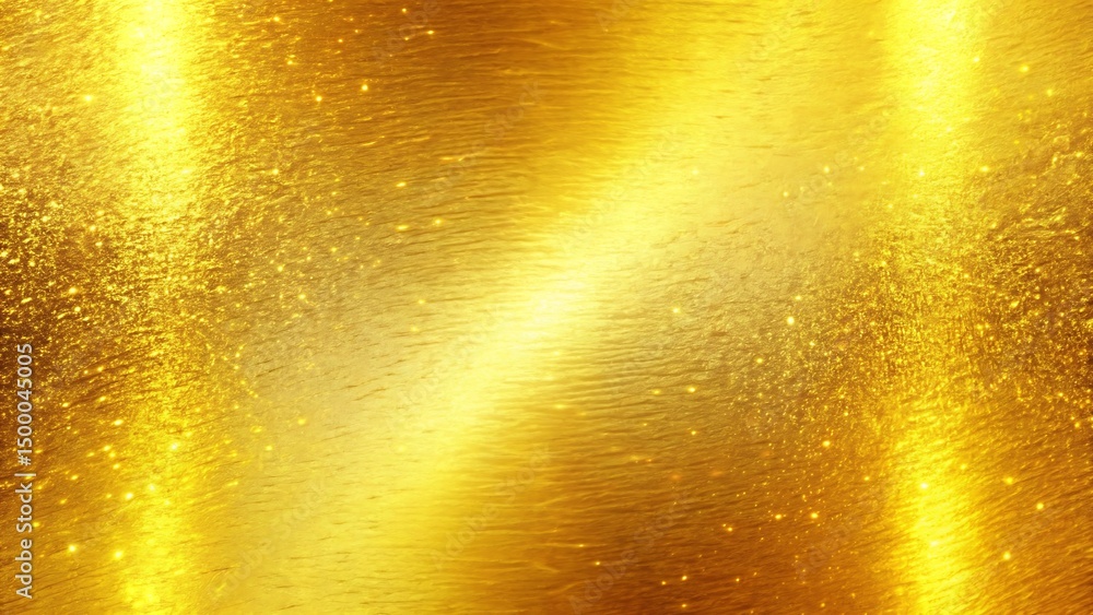 Aufkleber abstract shimmering gold background with sparkling highlights and a textured surface