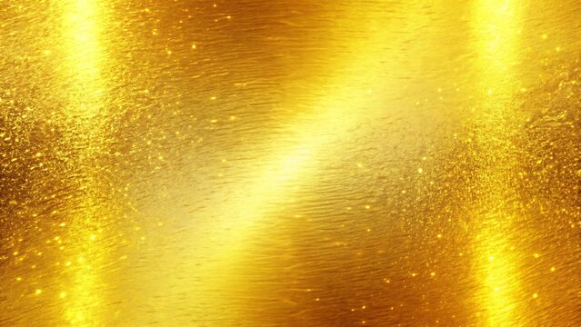 Fototapeta Abstract shimmering gold background with sparkling highlights and a textured surface