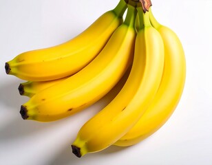 bananas on a white backdrop. 
