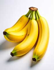 bananas on a white backdrop. 