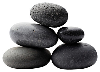 PNG Rock pebble black