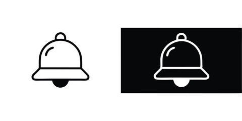 Fototapeta premium Vector illustration of a restaurant cloche bell icon on a silver serving platter