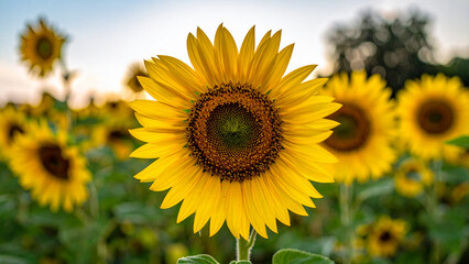 Fototapeta premium Sunflower wallpaper