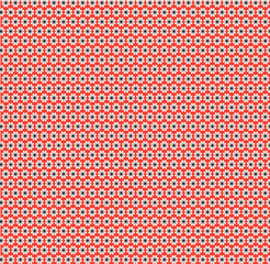 red polka dots on black background