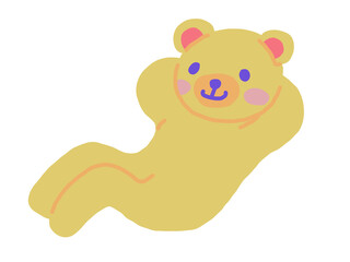 teddy bear on white background